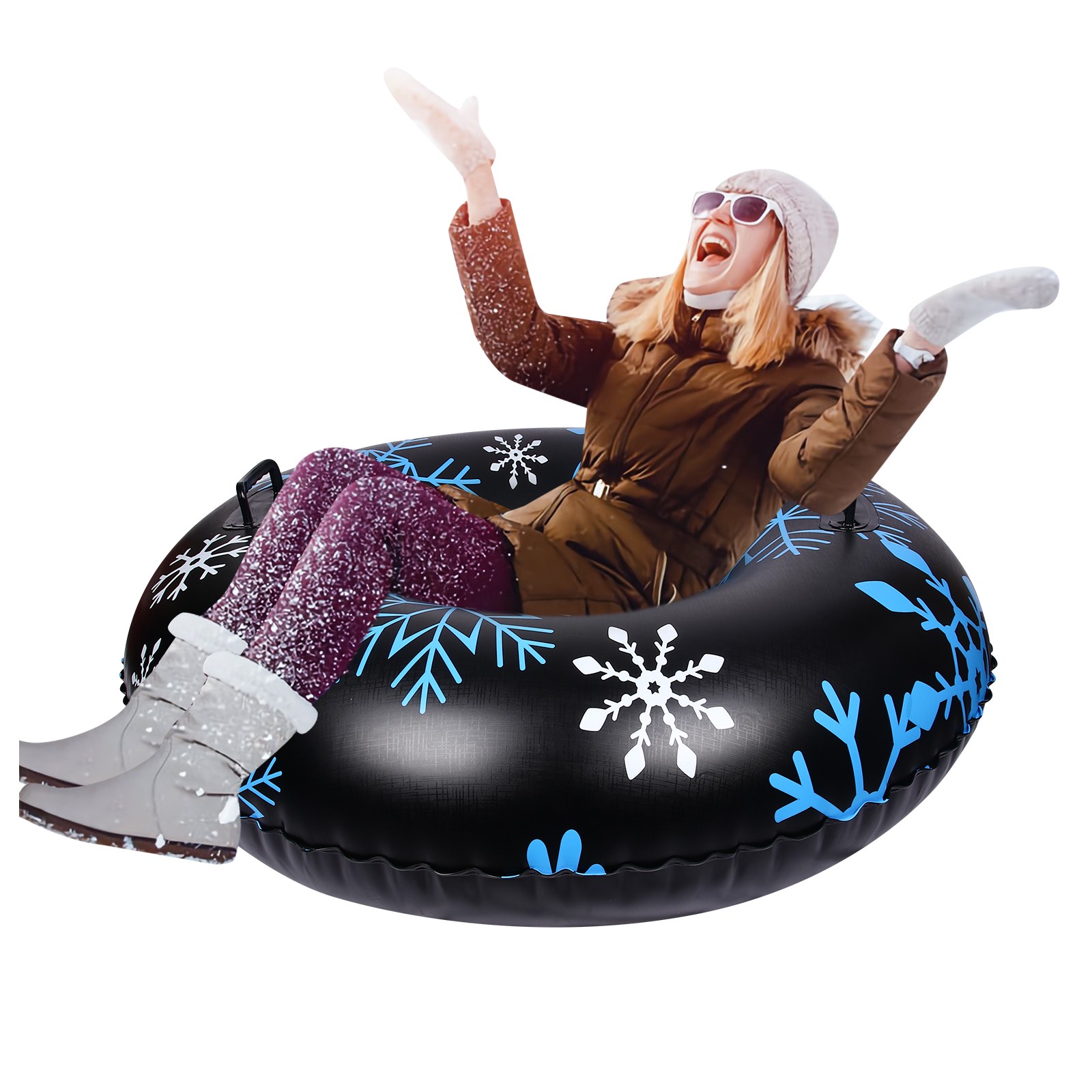 Wodesid Snow Tube for Kids and Adults Super Big 47 Inch Inflatable