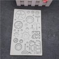 thumbnail image 3 of Diy Hardware Gear Silicona Para Hornear Fondant Molde Epoxi Herramienta De Decoración De Pasteles Fondant Molde Cocina Herramienta Para Hornear Noticed HA018193-00, 3 of 7