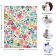 thumbnail image 4 of Pioneer Flower Floral Print Pattern Blanket,Comfortable Soft Flannel Throw Blanket,All Season,Warm Lightweight Blankets for Sofa Bed Couch Living Room Chair,30"x40", 4 of 4