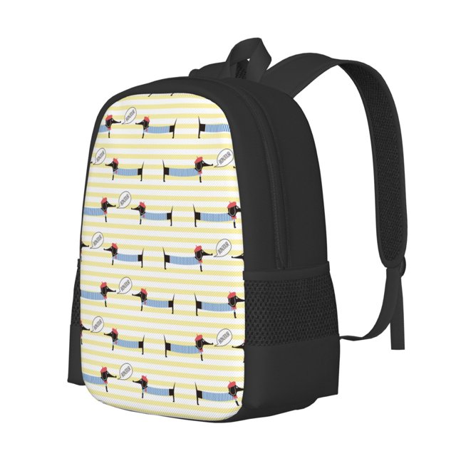 Disketp Dachshund Dog Puppy Mochila Minimalista de Gran Capacidad, Mochila de Viaje para Escuela, Trabajo o Uso Diario