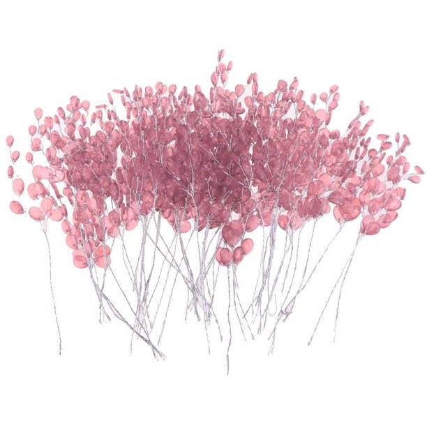 Ramo de flores artificiales Advancent 50 piezas con gotas de cristal Rosa