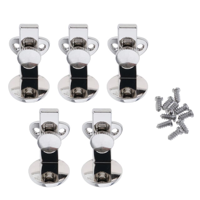 Establece 5 Apoyapulgares Ajustables para con Tornillos para Instrumentos Musicales