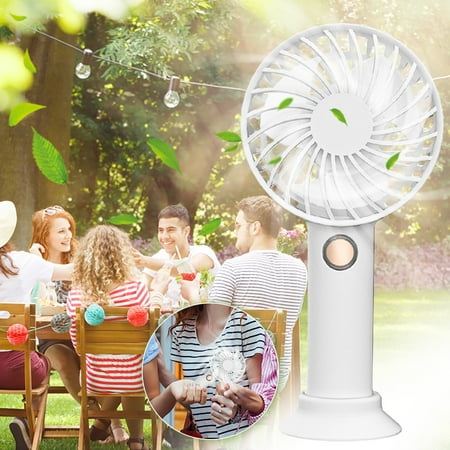 

Succulents Library Desktop Fan Portable Handheld Fan USB Rechargeable Desktop Suitable For Outdoor Indoor for Couple Hiking Fishing Decorate