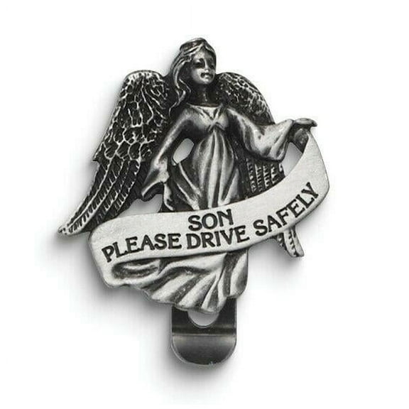 Cathedral Art (Abbey & CA Gift Auto Visor Clip, Son Drive Safely, Silver