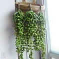 thumbnail image 6 of Gustave 1Pc Artificial Hanging Plants, Fake Succulent String of Pearls Fake Hanging Vine for Wedding Party Home Kitchen Garden Wall Decoration Outdoor Indoor Ornaments "L", 6 of 11