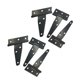 thumbnail image 3 of Bisagra en T galvanizada de 7,9 pulgadas, 6 unidades, bisagras triangulares ranuradas, bisagra de repuesto para puerta, 3 of 12