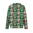 thumbnail image 6 of Women'S Christmas Sweater Cute Fun Christmas Sweater Fall And Winter Long Sleeve Knitted Sweater for Fall and Winter, Festive and Cozy, Ideal as Christmas Sweaters for Women ,Green,L, 6 of 7