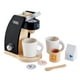 thumbnail image 1 of Juego de juguetes Pretend Play para cafetera con forma de cocina, madera, negro, 1 of 1