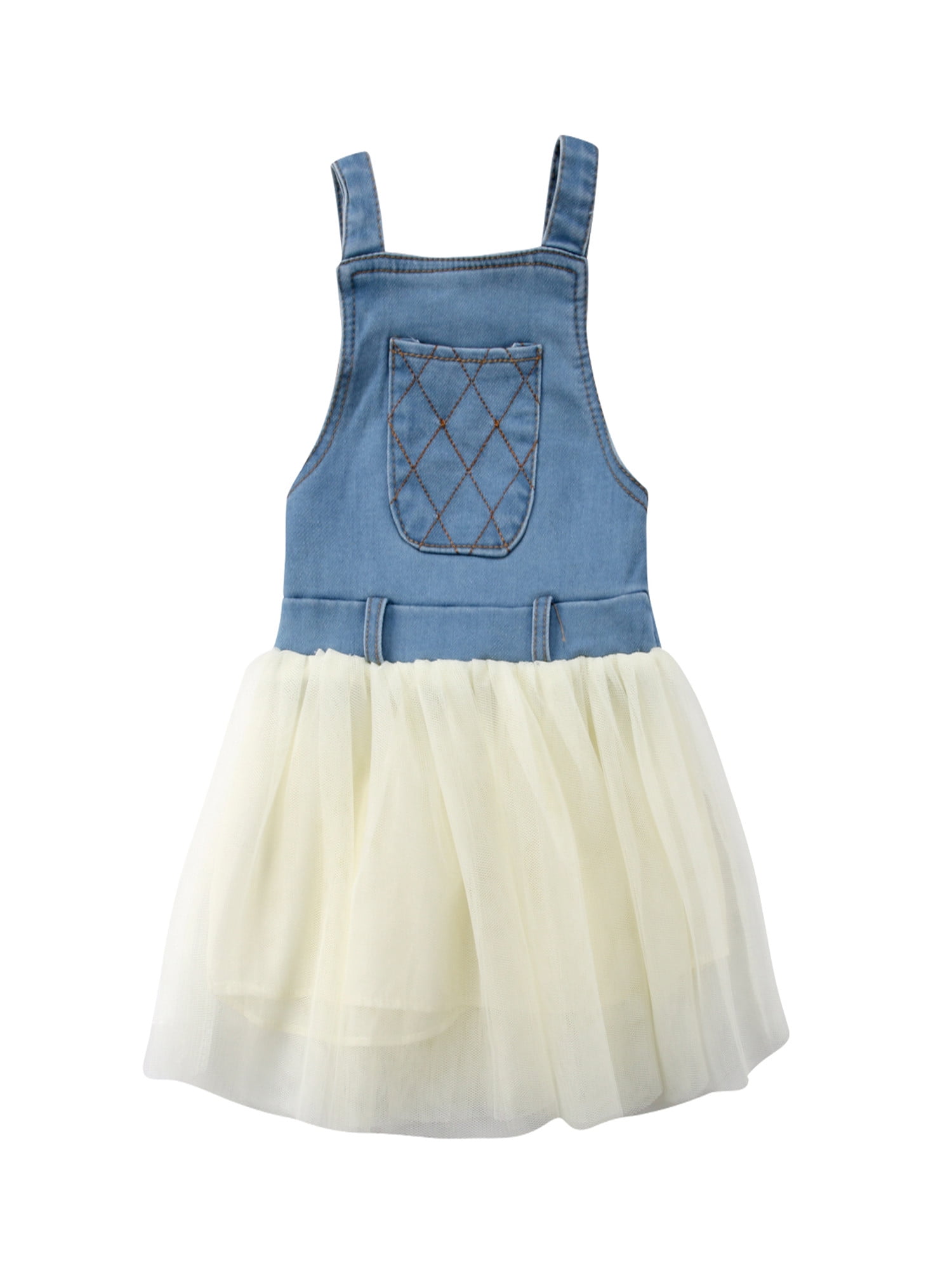 oshkosh denim tulle dress