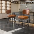 thumbnail image 6 of UBesGoo Mid-Century Accent Swivel Barstools 2 pcs, Set of 2 Counter Height Barstool, Retro Orange, 6 of 7