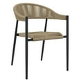 thumbnail image 4 of Mainstays Patio Curved Back Wicker Stacking Chair - Yellow, 4 of 8
