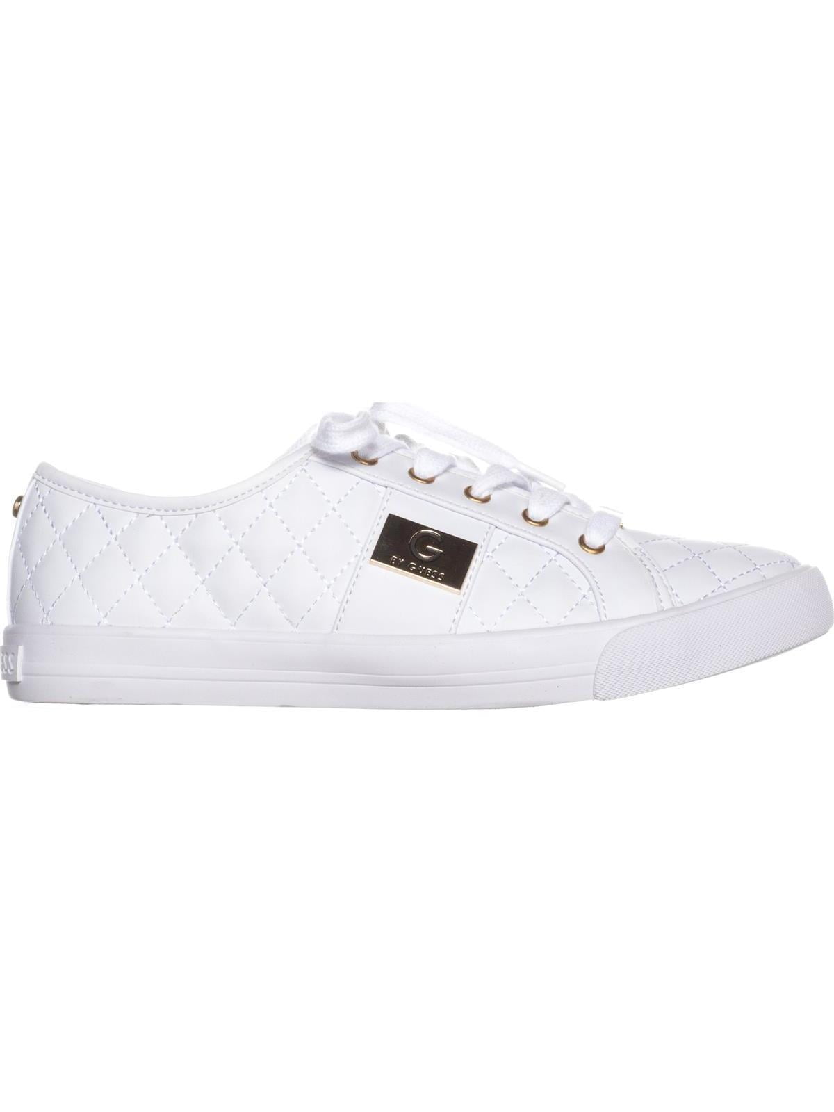 Womens G by Guess Backer2 Quilted Fashion Sneakers White 7.5 US Walmart
