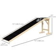 thumbnail image 2 of Pet Ramp Bed Steps for Dogs Cats Non-slip Carpet 74"L x 16"W x 25"H Natural, 2 of 7