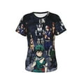 thumbnail image 5 of My Hero Academia Animation Women's T Shirts Round Neck Short-Sleeve Soft T-Shirt Summer Casual Tee Tops 3D Printing Tee Shirt, 5 of 6