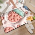 thumbnail image 5 of Summer Savings Clearance! Boovnll Bathroom Rugs, 16x24" Super Soft & Absorbent Non-Slip Diatomite Bath Mat, Quickly Dry Thicken Bath Mats for Bathroom, Kitchen, Floor, Door Mat, Bathroom Mat, 5 of 6