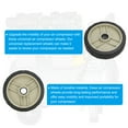 thumbnail image 3 of Unique Bargains 5" Air Compressor Wheel, Universal Air Compressor Replacement Part with 0.6" Hole, Beige, 3 of 5