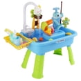 thumbnail image 4 of Imountek 3 in 1 Kids Water Play Table with Electric Faucet, Kitchen Sink & Fishing Game, Role Play Toy for Toddlers Ages 3+, Blue, 4 of 15