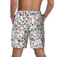 thumbnail image 4 of Balery Christmas Elements Mens Swim Trunks Swim Shorts for Men Quick Dry Inseam Beach Shorts with Compression Liner Pocket-3X-Large, 4 of 9