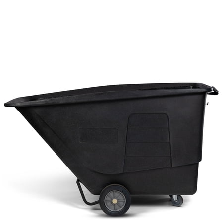 Toter 1 1/2 Cubic Yard 1 200 lbs. Capacity Standard Duty Material Handling Tilt Truck - Blackstone