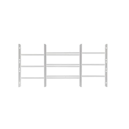 Grisham AWG 22-3/4 in. to 36-1/2 in. Adjustable Width 3-Bar Window Guard, White