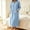 Light Blue, variant on BRGZLK Womens Zipper Robe Trendy Stand Collar Long Sleeves Soft Bathrobe Full Length Housecoat Solid Color Soft Stretch Bath Robe with Pockets for Morning Night Wear Green M