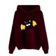 thumbnail image 1 of ICHUANYI Liquidación Mujer Cuello Redondo Capucha Cordón Impreso Sudaderas Manga Larga Top Sudaderas ICHUANYI WER202308172061, 1 of 3