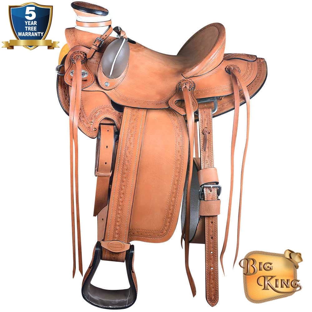 Selle Wade western - Arçon Rawhide, 15.5 pouces