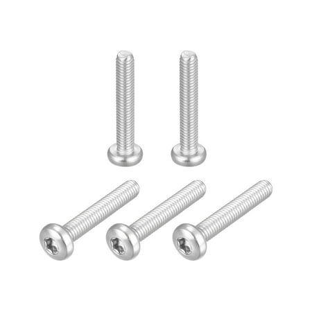 

M6x35mm Torx Security Machine Screws 5 Pack 316 Stainless Steel Pan Head Tamper Proof Screw Fasteners Bolts