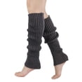 thumbnail image 2 of KyCheLot Womens Leg Warmers Ribbed Knit Knee High Winter Fall Thermal Cover Leg Warmers Stocking, 2 of 3