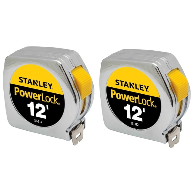 Cinta métrica Stanley PowerLock 3/4 cm x 3,6 m (paquete de 2)