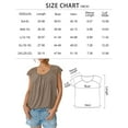 thumbnail image 3 of SUNBS Blouses for Women Lace Tops Pleated Short Sleeve Shirts Summer Business Casual Dressy Clothes, 3 of 7