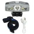 thumbnail image 1 of COB LED Headlamp High Brightness Dual Modes Waterproof Rechargeable Headlight with Motion Sensor for Outdoor Grey, 1 of 4