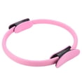 thumbnail image 2 of Aro de resistencia para yoga y pilates de 4 colores con doble agarre para muslos y piernas, color rosa, 2 of 13