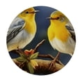 thumbnail image 4 of nygtbtfer  Animals Bird Flowers Round Tablecloth Round Fitted Table Cover with Elastic Edge Washable Outdoor Circle Table Cloths for Kitchen Dining Party Picnic Indoor Patio Decor 46-50, 4 of 8