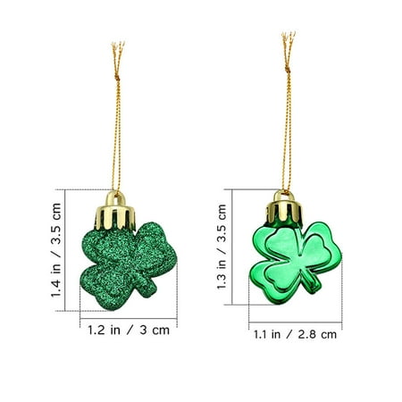 

24pcs St Patrick s Day Party Favor Clover Hanging Decor Accessories Shamrock