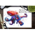 thumbnail image 3 of Pacific Beach, Washington, Octopus, Watercolor (9x12 Wall Art Print, Home Decor), 3 of 3