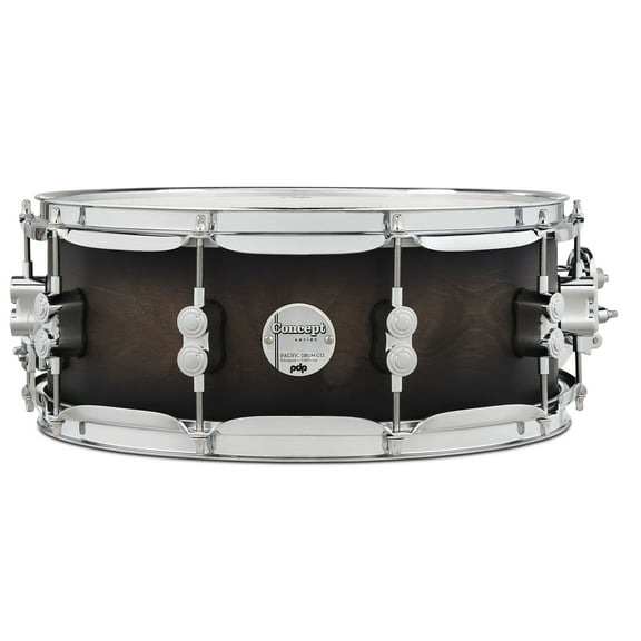 PDP Concept Maple 5.5x14 Snare Satin Charcoal Burst Lacquer - PDCM5514SSSCB