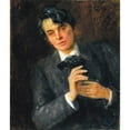 thumbnail image 2 of John Butler Yeats 15x17 Black Ornate Wood Framed Double Matted Museum Art Print Titled - Portrait of William Butler Yeats (1907), 2 of 5