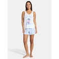 thumbnail image 2 of Disney Stitch Women's and Women's Plus Tank Top and Shorts Pajama Set, 2-Piece, Sizes XS-3X, 2 of 5