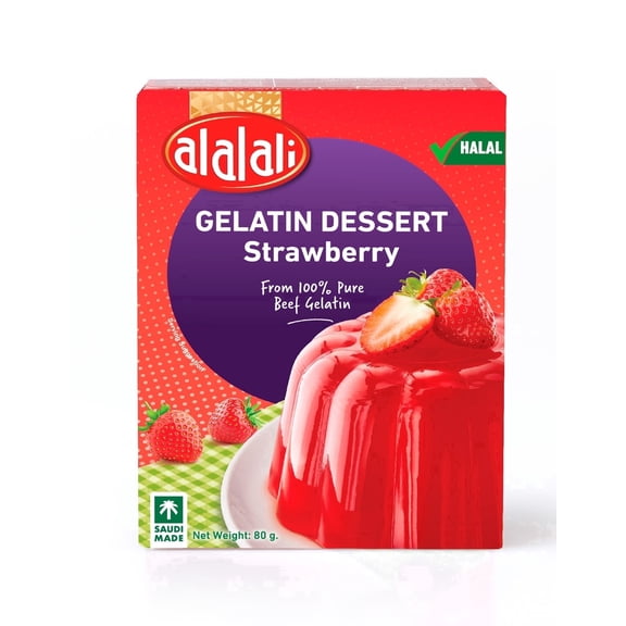 Alalali Snack Gelatin Strawberry 12-Pack 80 G