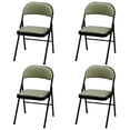 thumbnail image 1 of MECO Sudden Comfort Deluxe Zuni Fabric Padded Folding Chair, (Set of 4), 1 of 6