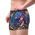 thumbnail image 2 of Naloa Cosmic Purple Irises Mens Underwear - Boxers for Men, Mens Boxer Briefs, Classic Briefs for Men-Small, 2 of 5