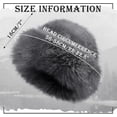 thumbnail image 4 of 4 Pcs Women's Winter Faux Fur Bucket Hat, Fluffy Fuzzy Fisherman Mongolian Cap Beanie, Warm Hat for Outdoor, 4 of 13