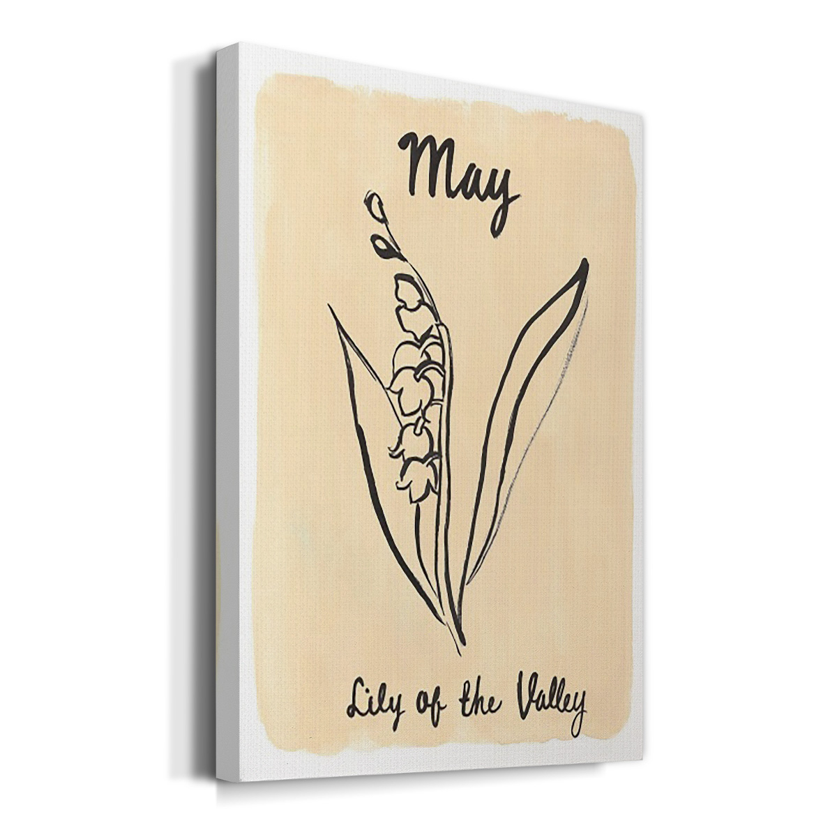 Birth Month V Premium Gallery Wrapped Canvas - Ready to Hang