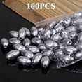 thumbnail image 4 of 50/100 Pcs Poids de Pêche pour Évier, Forme Olive, Rig pour Évier, Poids de Pêche, Split Shot, Évier, Accessoires d'Outil de Pêche, 4 of 7