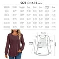 thumbnail image 6 of SUNBS Blouses for Women Business Casual Dressy Tops Crewneck Pleated Long Sleeve Shirts Trendy Clothes, 6 of 8
