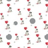 Border Collie Dog Heart Valentines Love Premium Gift Wrap Wrapping Paper Roll