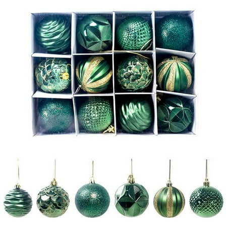 Turquoise Christmas Tree Decorations AkoaDa Christmas Balls Ornaments for Xmas Tree - Shatterproof Christmas Tree Decorations Perfect Hanging Ball ()