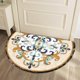 thumbnail image 2 of Alfombrillas de estilo étnico nórdico para puerta de entrada interior, Semicírculo bohemio, Alfombra de piso para baño, sala de estar, dormitorio, decoración antideslizante Fivean unisex, 2 of 2