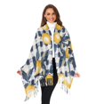 thumbnail image 3 of FORMRS Womens Scarf Winter Soft Long Big Warm Shawls Wrap Tassel Scarves, Beige Plaid Lemon, 3 of 9